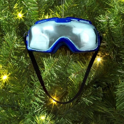 Christmas Glass Ski Goggles Ornament - Wondershop™ 3 Christmas Glass Ski Goggles Ornament - Wondershop™
