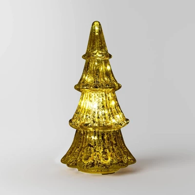 12" Christmas Mercury Lit Glass Tiered Classic Tree Decor - Wondershop™ 7 12" Christmas Mercury Lit Glass Tiered Classic Tree Decor - Wondershop™ - Image 5