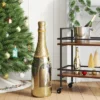 12" Christmas Mirror Champagne Bottle Gold Decor - Wondershop™