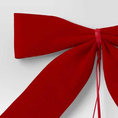 8ct 4.5" Velvet Christmas Bow Red - Wondershop™ 4 8ct 4.5" Velvet Christmas Bow Red - Wondershop™ - Image 2