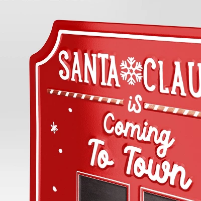 Christmas Santa Claus Is Coming To Town Countdown Sign - Wondershop™ 5 Christmas Santa Claus Is Coming To Town Countdown Sign - Wondershop™ - Image 3
