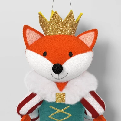 5" Christmas Fabric Fox Princess Ornament - Wondershop™ 4 5" Christmas Fabric Fox Princess Ornament - Wondershop™ - Image 2