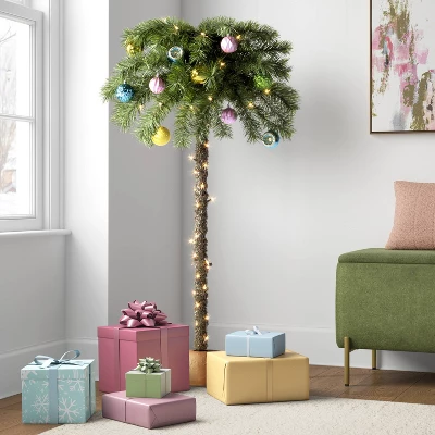 4' Pre-Lit Palm Artificial Christmas Tree With Clear Lights - Wondershop™ 3 4' Pre-Lit Palm Artificial Christmas Tree With Clear Lights - Wondershop™