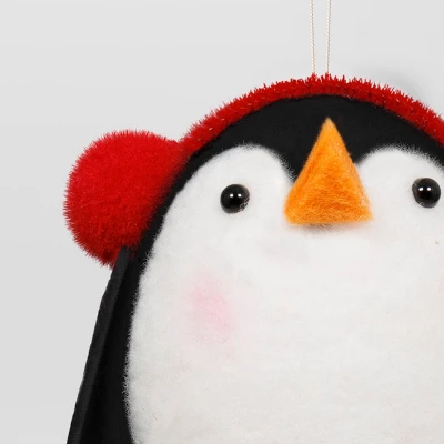 Christmas Felted Wool Penguin Ornament With Earmuffs - Wondershop™ 4 Christmas Felted Wool Penguin Ornament With Earmuffs - Wondershop™ - Image 2
