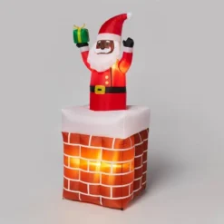 6' LED Animated Santa In Chimney Christmas Inflatable Decoration Red - Wondershop™: Festive Outdoor Display With Lights 7 6' LED Animated Santa In Chimney Christmas Inflatable Decoration Red - Wondershop™: Festive Outdoor Display With Lights -Wondershop GUEST 794e75df 2e46 42e1 acf0 80e232431922