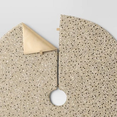 48" Christmas Sequined And Beaded Tree Skirt Silver - Wondershop™ 6 48" Christmas Sequined And Beaded Tree Skirt Silver - Wondershop™ - Image 4