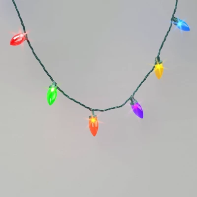 25ct LED C9 Classic Glow Indoor Outdoor Christmas String Lights With Green Wire - Wondershop™ 7 25ct LED C9 Classic Glow Indoor Outdoor Christmas String Lights With Green Wire - Wondershop™ - Image 5