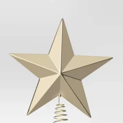 8.5" Unlit Plastic Shiny Gold 5 Point Star Christmas Tree Topper With Coil - Wondershop™ 5 8.5" Unlit Plastic Shiny Gold 5 Point Star Christmas Tree Topper With Coil - Wondershop™ -Wondershop GUEST 920a423e fe8e 4728 8786 28ba75359888