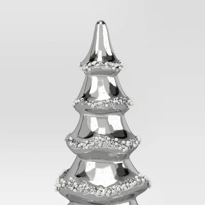 9.13' Christmas Glass Tree Silver - Wondershop™ 4 9.13' Christmas Glass Tree Silver - Wondershop™ - Image 2