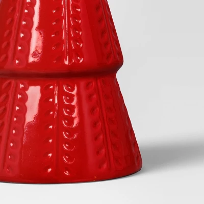 8" Christmas Ceramic Tree Shaped Decor - Wondershop™ 4 8" Christmas Ceramic Tree Shaped Decor - Wondershop™ - Image 2