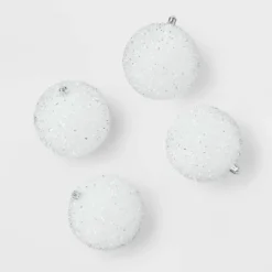 9pc Tinsel Ball Christmas Tree Ornament Set - Wondershop™ -Wondershop GUEST 94b63486 dc02 4b44 a96b 373664130da7