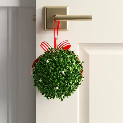 Christmas Box Wood Mistletoe - Wondershop™ 3 Christmas Box Wood Mistletoe - Wondershop™