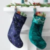 21" Christmas Gold Starburst Velvet Stocking Navy - Wondershop™ -Wondershop GUEST 97534826 7e18 4854 a3d2 4de8010e422e