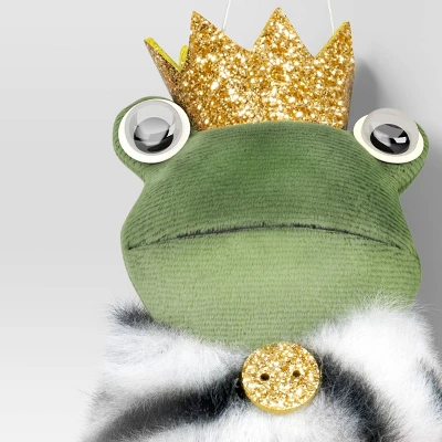 5" Christmas Fabric Frog Prince Ornament - Wondershop™ 4 5" Christmas Fabric Frog Prince Ornament - Wondershop™ - Image 2