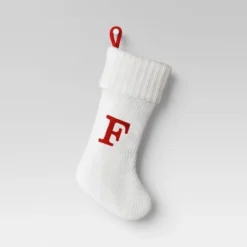 Knit Monogram Christmas Stocking White - Wondershop™ -Wondershop GUEST 9f7b12d2 9e33 45f9 8c4e f8170c4ae5af