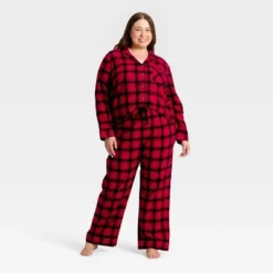 Women's Plaid Flannel Long Sleeve Shirt And Pants Holiday Matching Family Pajama Set - Wondershop™ Red/Black 11 Women's Plaid Flannel Long Sleeve Shirt And Pants Holiday Matching Family Pajama Set - Wondershop™ Red/Black -Wondershop GUEST a1feb90a d35b 4761 a891 54b370bc69f0