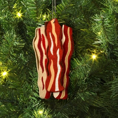 Christmas Fabric Bacon Ornament- Wondershop™ 3 Christmas Fabric Bacon Ornament- Wondershop™