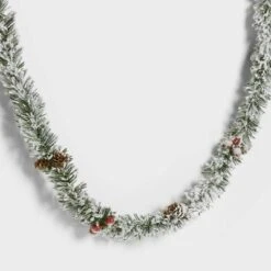 30ct LED Dewdrop With Flocked Greenery Christmas Indoor Novelty String Lights Warm White With Silver Wire - Wondershop™ 5 30ct LED Dewdrop With Flocked Greenery Christmas Indoor Novelty String Lights Warm White With Silver Wire - Wondershop™ -Wondershop GUEST a7cd786e ac49 4828 a61d 6f6e6eac73ec