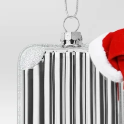 Glass Suitcase Christmas Tree Ornament Silver - Wondershop™ -Wondershop GUEST a8af4209 586c 4546 ae7b b65910600448