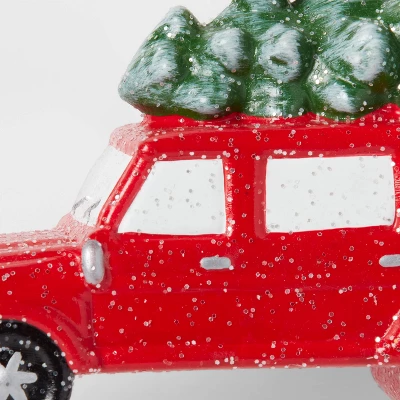 SUV With Tree Christmas Tree Ornament Red - Wondershop™ 4 SUV With Tree Christmas Tree Ornament Red - Wondershop™ - Image 2