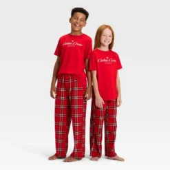 Kids' Plaid Microfleece Holiday Matching Family Pajama Pants - Wondershop™ Red 9 Kids' Plaid Microfleece Holiday Matching Family Pajama Pants - Wondershop™ Red -Wondershop GUEST a9bb3b27 bf6f 49fe b67b 0ec66b337ddf