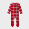 Baby Plaid Ribbed Holiday Matching Family Footed Pajamas - Wondershop™ Red -Wondershop GUEST abee46c0 1aaa 4aaf 9e3e 0313092d9f19