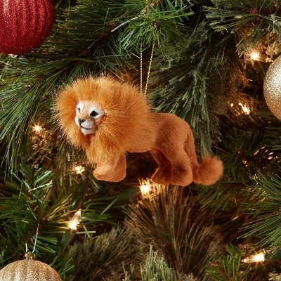 Faux Fur Lion Christmas Tree Ornament - Wondershop™ 3 Faux Fur Lion Christmas Tree Ornament - Wondershop™