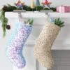 21" Christmas Iridescence Sequins Stocking With Bow - Wondershop™ 1 21" Christmas Iridescence Sequins Stocking With Bow - Wondershop™ -Wondershop GUEST ad9e062a 126d 45c1 bb7f a2bdc1b98d32