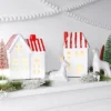5.25" Christmas Lit White Ceramic House - Wondershop™