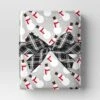 30” 25 Sq Ft Christmas Roll Wrap Snowman On Silver - Wondershop™ -Wondershop GUEST aefec44a 7247 4837 813b 871d3084a6fb