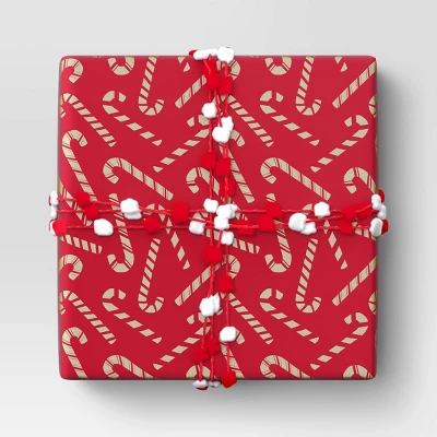 30” 20 Sq Ft Christmas Roll Wrap Scattered Candy Canes - Wondershop™ 3 30” 20 Sq Ft Christmas Roll Wrap Scattered Candy Canes - Wondershop™