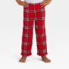 Toddler Plaid Microfleece Holiday Matching Family Pajama Pants - Wondershop™ Red