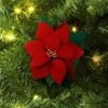 Christmas Fabric Poinsettia Ornament - Wondershop™