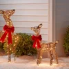 LED Faux Rattan Fawn With Red Bow Christmas Novelty Sculpture Light - Wondershop™ -Wondershop GUEST bba1379c d24c 40f6 8538 5ec89b0c4dca
