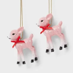 2ct Retro Small Deer Christmas Tree Ornament Set - Wondershop™ 8 2ct Retro Small Deer Christmas Tree Ornament Set - Wondershop™ -Wondershop GUEST c54770e4 da4b 4101 90b7 48afa2c1db53