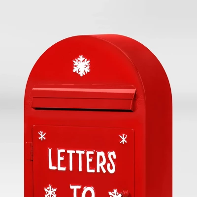 Christmas Metal Red Postbox Decor - Wondershop™ 4 Christmas Metal Red Postbox Decor - Wondershop™ - Image 2