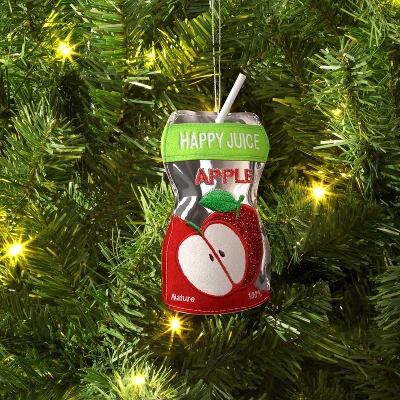 Christmas Fabric Juice Ornament Apple - Wondershop™ 3 Christmas Fabric Juice Ornament Apple - Wondershop™