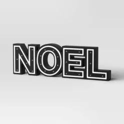 16"x4.75" Battery Operated Lit Wood 'Noel' Tabletop Sign - Wondershop™ Black 7 16"x4.75" Battery Operated Lit Wood 'Noel' Tabletop Sign - Wondershop™ Black -Wondershop GUEST cdb78b9b 79d1 4ca9 bf37 b97b1a1e8c0b