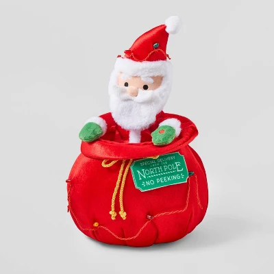13" Santa In Bag Decorative Figurine - Wondershop™ 4 13" Santa In Bag Decorative Figurine - Wondershop™ - Image 2