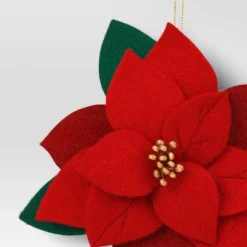 Christmas Fabric Poinsettia Ornament - Wondershop™ 5 Christmas Fabric Poinsettia Ornament - Wondershop™ -Wondershop GUEST d0229bd6 2946 4e94 a2a0 b9ebf51cc121