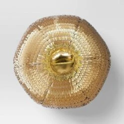 9"x11" 3D Christmas Disco Ball Shape Sequin Pillow Champagne Gold - Wondershop™ -Wondershop GUEST d0ec017c ed97 4430 b495 6f950403297b