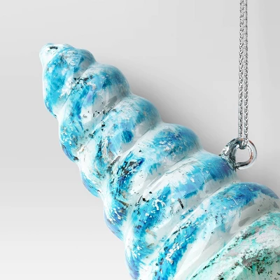 Christmas Blue Sea Shell Ornament - Wondershop™ 4 Christmas Blue Sea Shell Ornament - Wondershop™ - Image 2