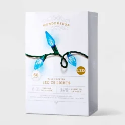 60ct LED C6 Faceted Christmas String Lights With Green Wire - Wondershop™ -Wondershop GUEST d638dcbd 958b 495b ba11 fdd6aa4e7d3f