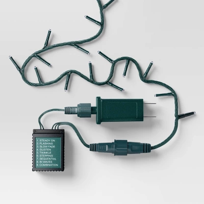 9.5' 3mm 100ct LED Micro Christmas String Lights With Green Wire - Wondershop™ 5 9.5' 3mm 100ct LED Micro Christmas String Lights With Green Wire - Wondershop™ - Image 3