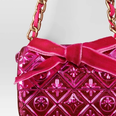 2.5" Christmas Resin Handbag Ornament Hot Pink - Wondershop™ 4 2.5" Christmas Resin Handbag Ornament Hot Pink - Wondershop™ - Image 2