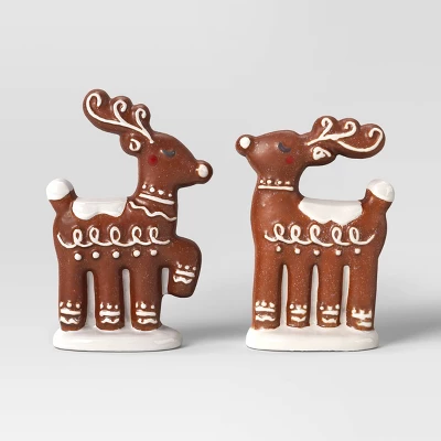 2pk Christmas Ceramic Gingerbread Decor - Wondershop™ 6 2pk Christmas Ceramic Gingerbread Decor - Wondershop™ - Image 4