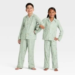 Kids' Gingerbread Striped Long Sleeve Shirt And Pants Holiday Matching Family Pajama Set - Wondershop™ Cream 11 Kids' Gingerbread Striped Long Sleeve Shirt And Pants Holiday Matching Family Pajama Set - Wondershop™ Cream -Wondershop GUEST e4fb2d40 3fe3 4b2d a8fc 2c4209323f3e