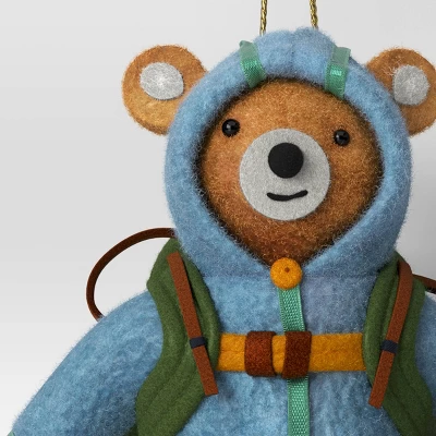 Christmas Fabric Camping Bear Ornament - Wondershop™ 4 Christmas Fabric Camping Bear Ornament - Wondershop™ - Image 2