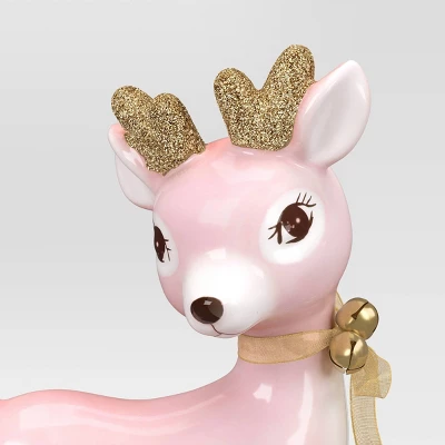 Christmas Ceramic Standing Pink Deer Decor - Wondershop™ 5 Christmas Ceramic Standing Pink Deer Decor - Wondershop™ - Image 3