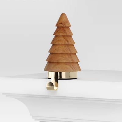 Christmas Wood Tree Stocking Holder - Wondershop™ 4 Christmas Wood Tree Stocking Holder - Wondershop™ - Image 2